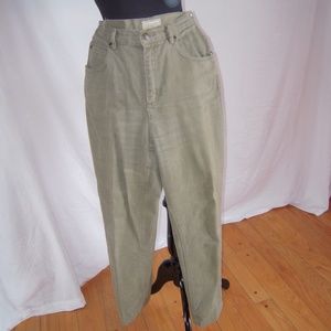 Liz claborne olive green jeans 100% cotton